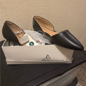 A New Day Black Flats NWT Sz 9
